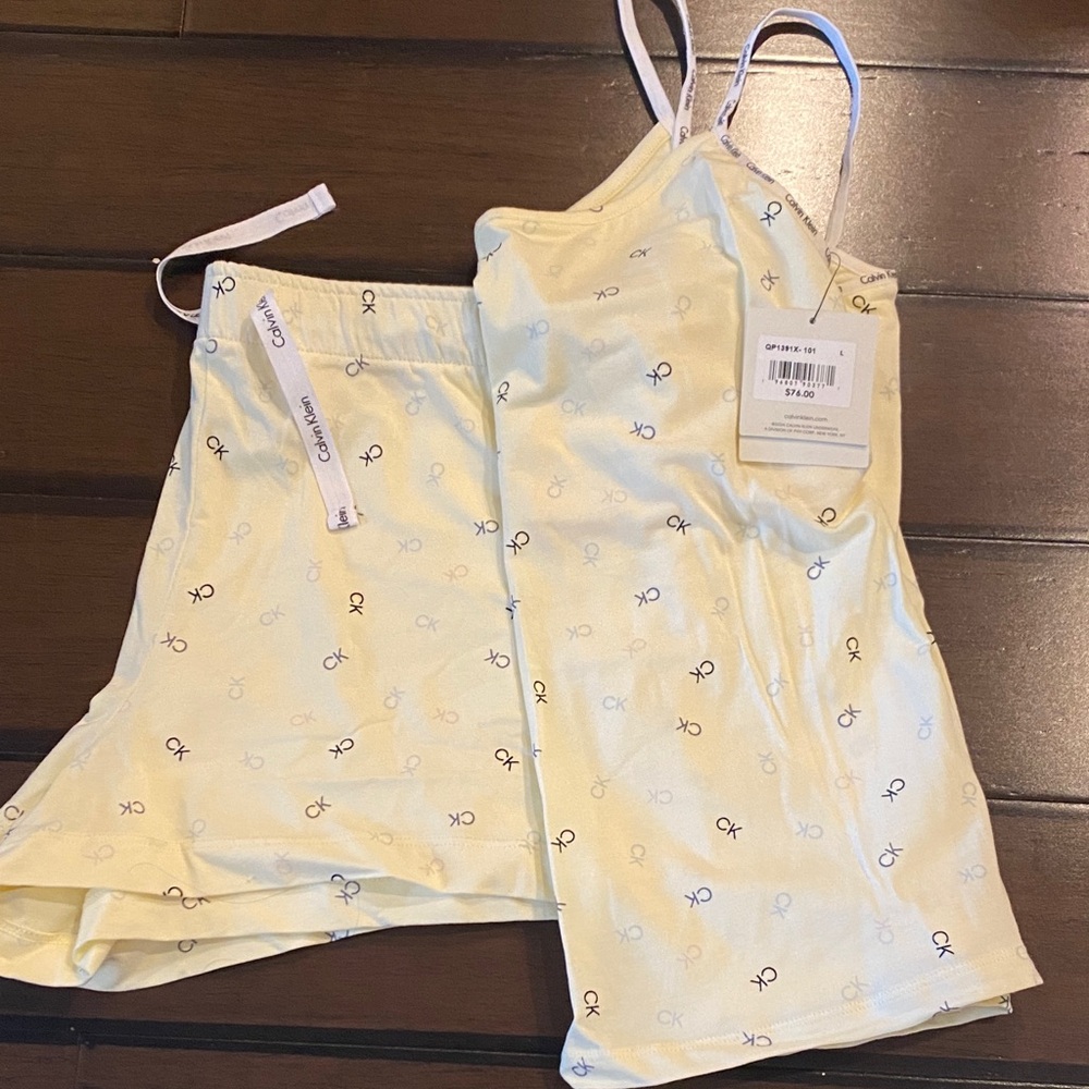 Calvin Klein Yellow Pajama Set